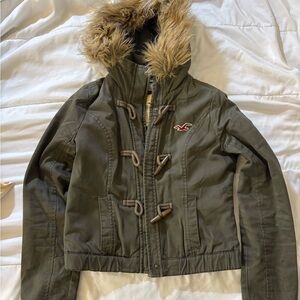 Hollister fur hood Jacket